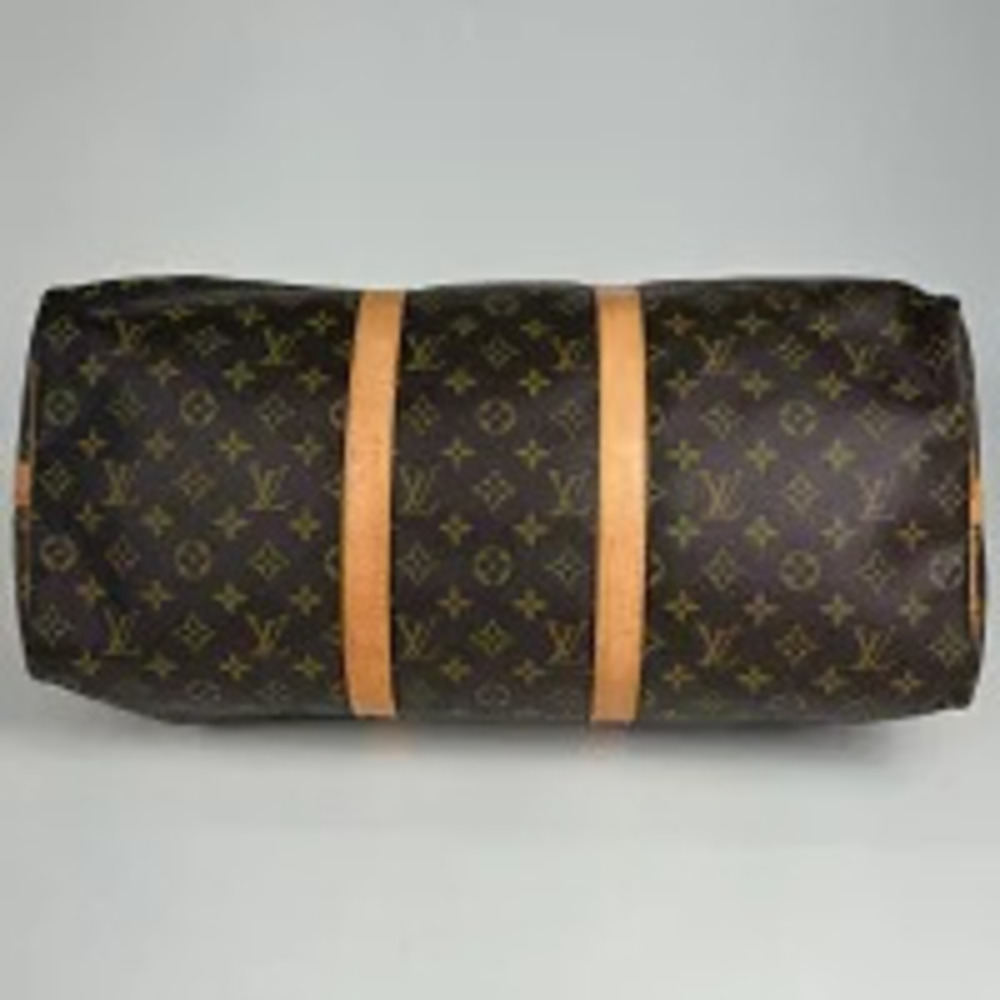Louis Vuitton Brown Bandoulire Monogram Boston Keepall Bag Brown